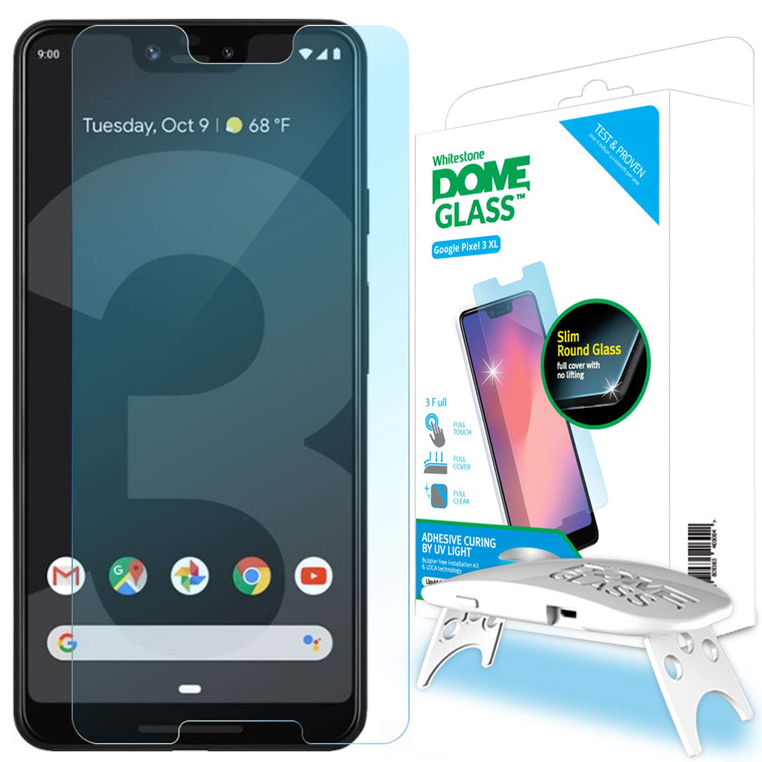 Dome Glass] Google Pixel 3XL Tempered Glass Screen Protector 
