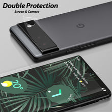 Load image into Gallery viewer, [Dome Glass] Google Pixel 6 Pro Tempered Glass Screen Protector [Liquid Dispersion Tech] With Camera Film Protector - 2 Pack of Glass