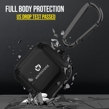 Load image into Gallery viewer, [Dome Case] Galaxy Buds 2 / Pro / Live Rugged Bumper Fullbody Protective Case with Carabiner (Black / Yellow)