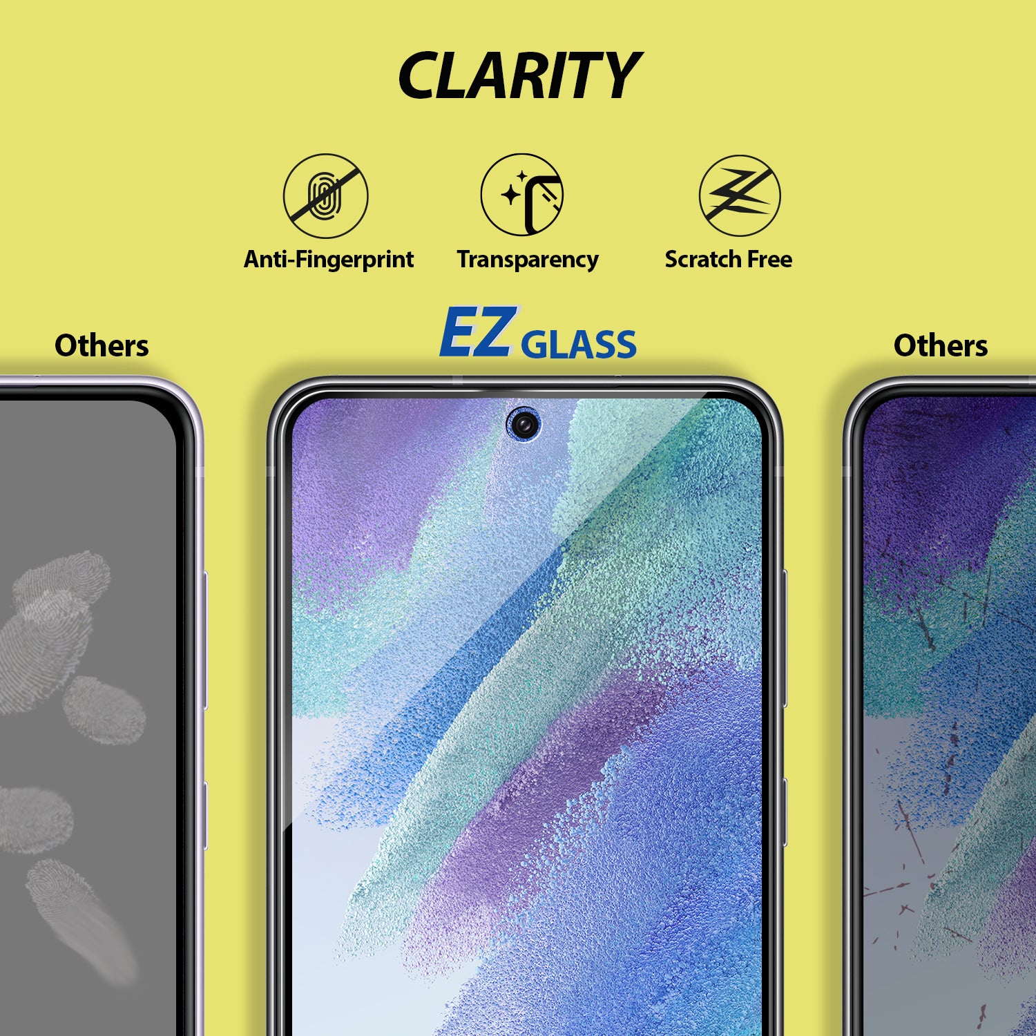 EZ] Whitestone Galaxy S21 FE EZ Tempered Glass Screen Protector - 2 P –  Whitestonedome