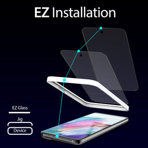 [EZ] Whitestone Galaxy S21 FE EZ Tempered Glass Screen Protector - 2 Pack