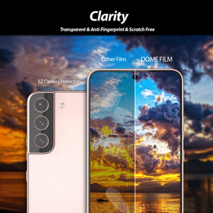 [Dome Premium Film] Samsung Galaxy S22 Hard Film Screen Protector with Camera Protector - 2Pack