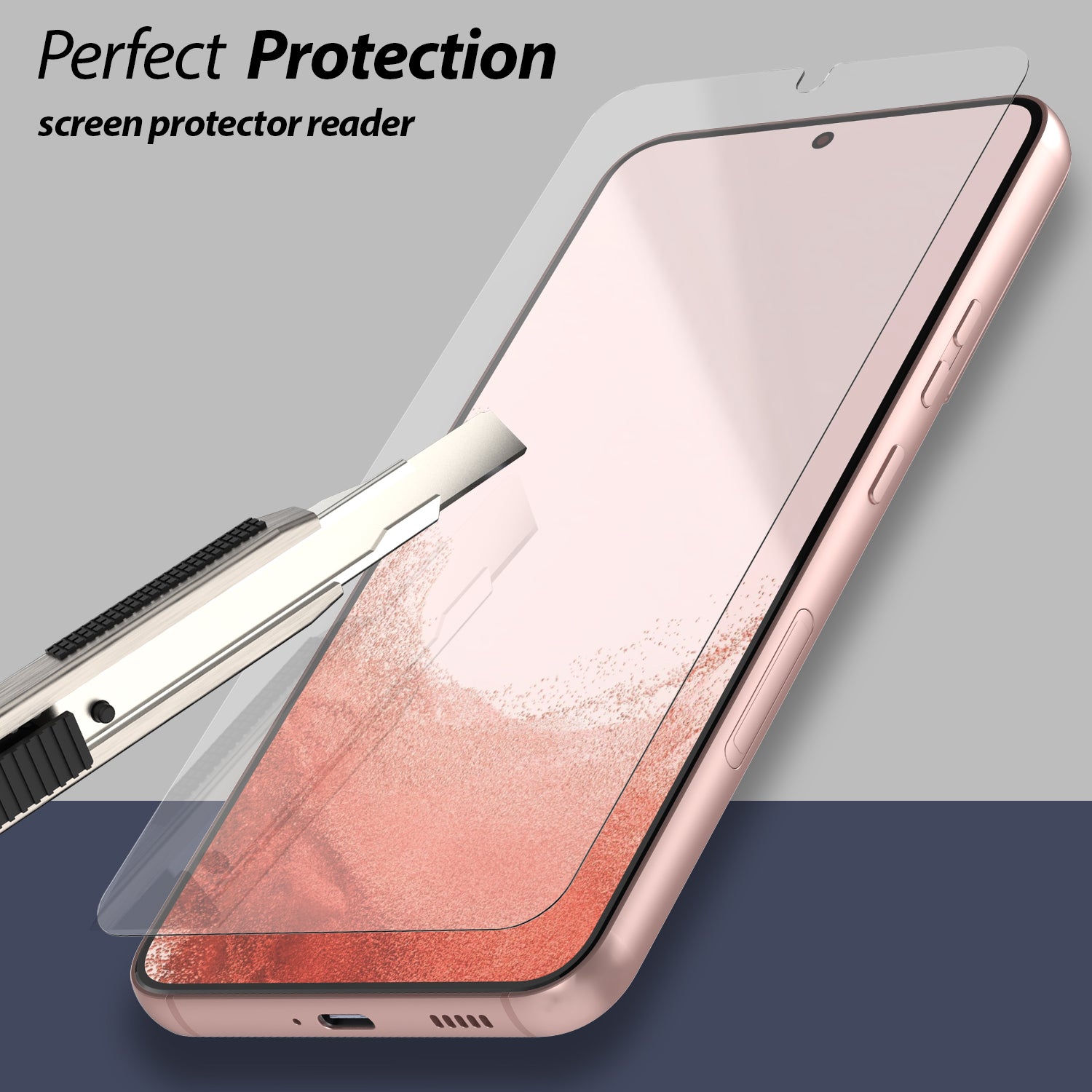 Dome Glass] Galaxy S22 Plus Tempered Glass Screen Protector w Whitestonedome