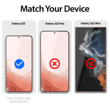Load image into Gallery viewer, [Dome Glass] Samsung Galaxy S22 Tempered Glass Screen Protector with Installation Kit - Liquid Dispersion Tech - 2 Pack