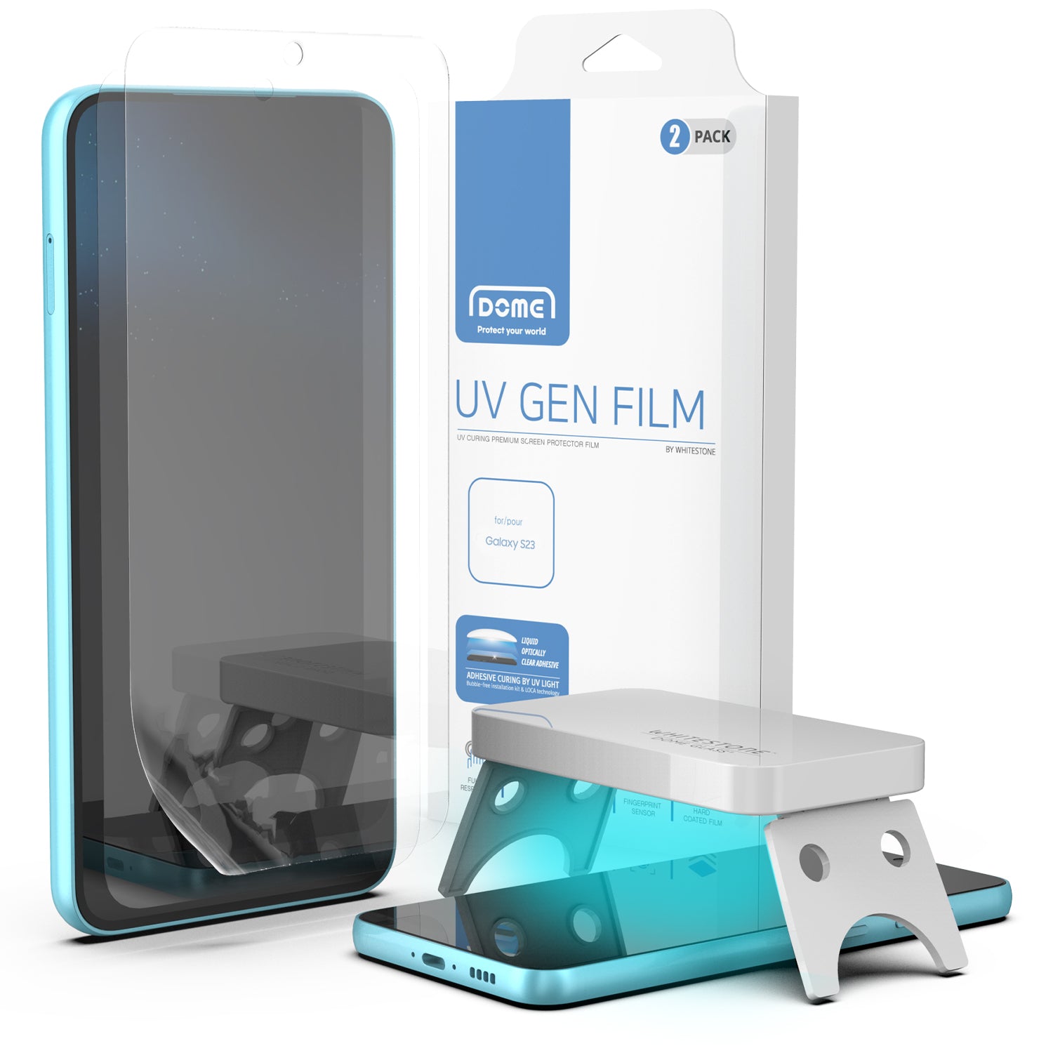 UV GEN] Samsung Galaxy S23 (2023) Hard Coated Film Screen Protector w –  Whitestonedome