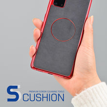 Load image into Gallery viewer, [S-Cushion] Galaxy S21 Premium Microfiber Shock Proof Back Cover with Screen Cleaning feature