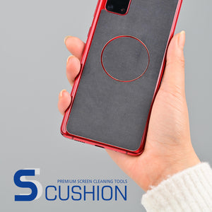 [S-Cushion] Galaxy S21 Plus Premium Microfiber Shock Proof Back Cover with Screen Cleaning feature