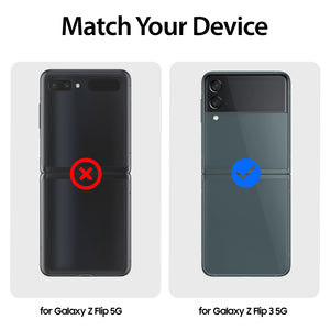 [Dome Case] Samsung Galaxy Z Flip 3 Contrast Case - Matte Black