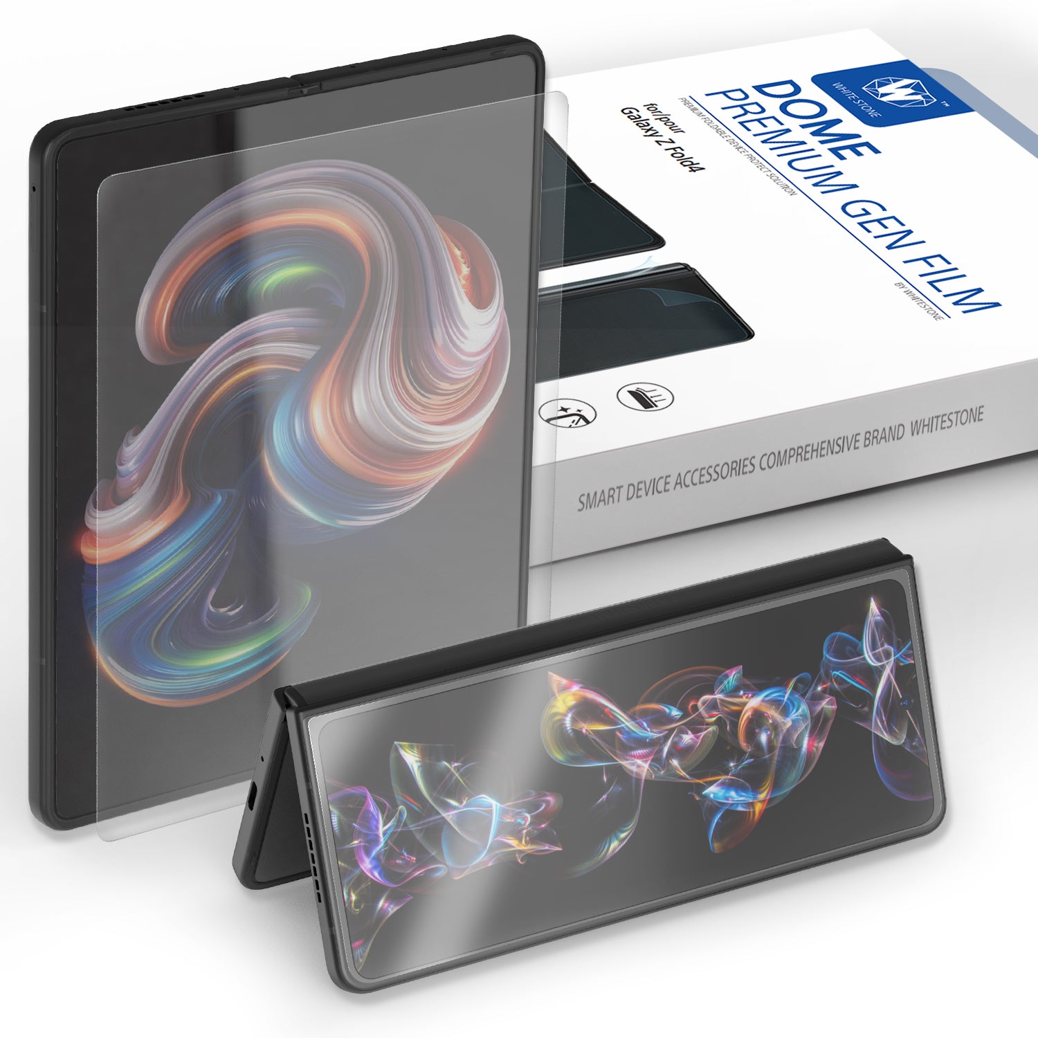 Whitestone Dome Outer Display + Hinge + Screen Premium Gen Film Protector - for Samsung Galaxy Z Fold4