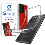 [S-Cushion + Case] Galaxy S21 Ultra Premium Microfiber Shock Proof Back Cover with Screen Cleaning feature & Phone Case