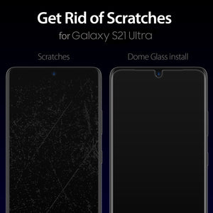 [Dome Glass] Galaxy S21 Ultra Dome Glass Tempered Glass Screen Protector - Ejig