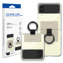 Load image into Gallery viewer, [Dome Case] Samsung Galaxy Z Flip 4 Clear Case with Ring