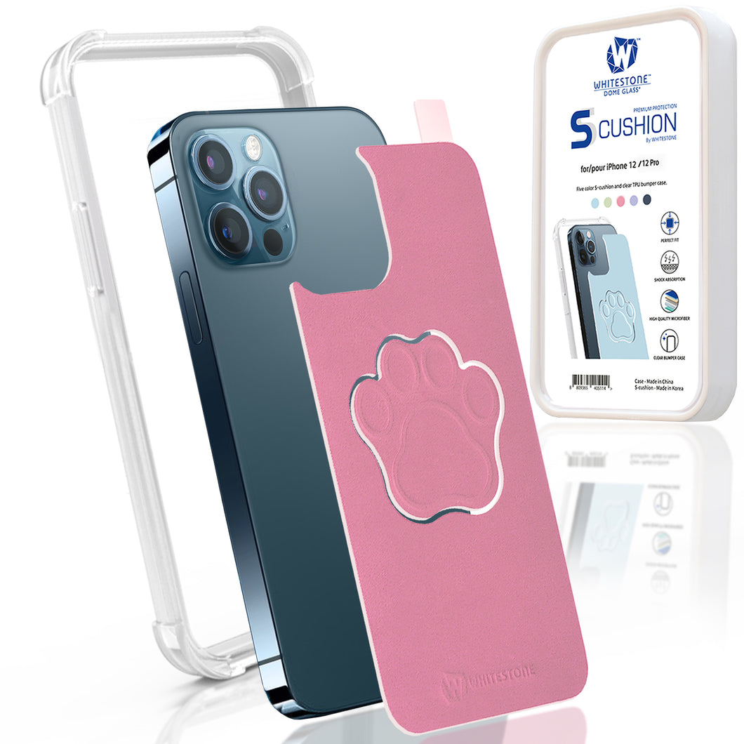 [S-cushion + TPU Case] Phone Skin & Case for iPhone 12 & 12 Pro, Premium Cushioning Skin with 5 Colors by Whitestone