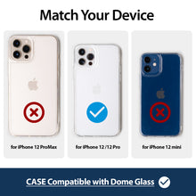 Load image into Gallery viewer, [Dome Case] iPhone 12 Pro (6.1&quot;) Clear case by Whitestone, Premium Tempered Glass Back Cover - Clear