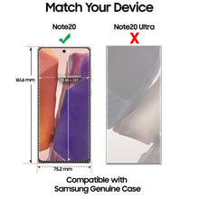 Load image into Gallery viewer, [Dome Glass] Galaxy Note 20 Screen Protector [Dome Glass] Full Coverage Tempered Glass Shield [Liquid Dispersion Tech] Easy Install Kit for Samsung Galaxy Note 20