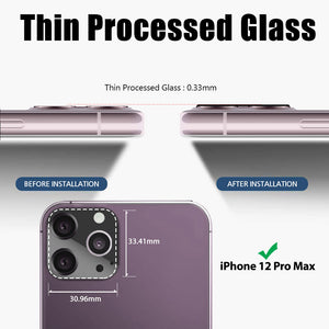 Whitestone EZ iPhone 12 Pro Max Camera Protector - 2 Pack (6.7")