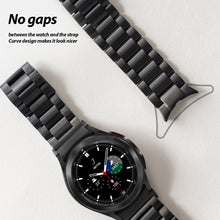 Load image into Gallery viewer, Samsung Galaxy Watch Bands 44mm / 46mm &amp; More - Matte Black 20mm Stainless Steel Metal Strap